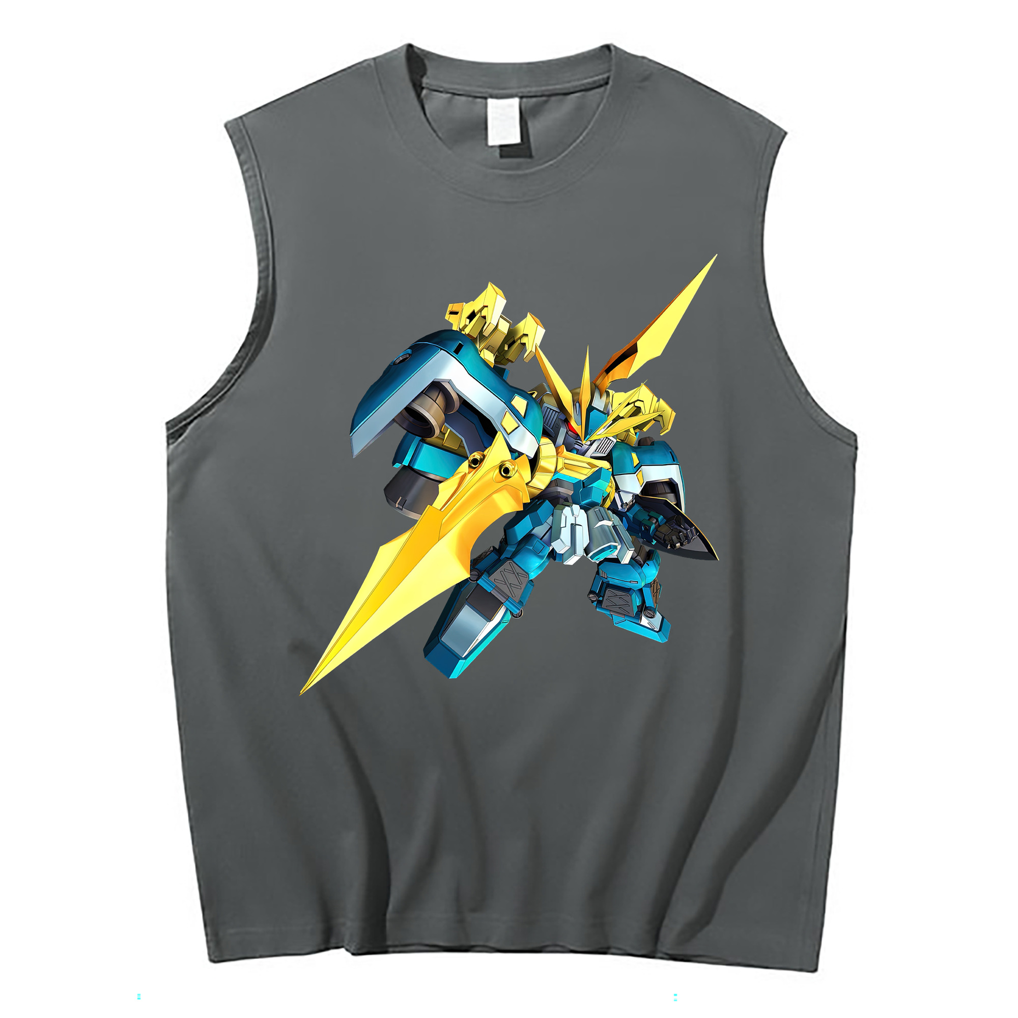 （画像用） 機動戦士ガンダム Mobile Suit Gundam コットン100％タンクトップ（フロントプリント）